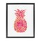 Stupell Industries Glam & Pink Pineapple Framed Floater Canvas Wall Art Design by Amanda Greenwood